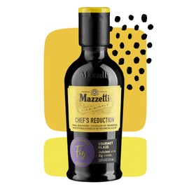 Mazzetti Fig Glaze Balsamic Vinegar of Modena PGI, 7.3 Fl Oz, Versatile, Thick & Rich, Perfect for Drizzling, Cheese & Fruits, Crafted in Italy