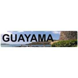 FAST SERVICE DESIGNS Guayama Puerto Rico El Morro View Aluminum Euro Style Car License Plate