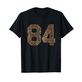 Leopard Number 84 Athlete Sports Jersey Supporter Fanwear T-Shirt