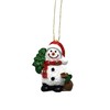 Snowman Hanging Christmas Tree Ornaments - Set of 12 Snowmen