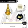 MecXora 89422-33030 Coolant Temperature Sensor with Connector Harness Compatible with