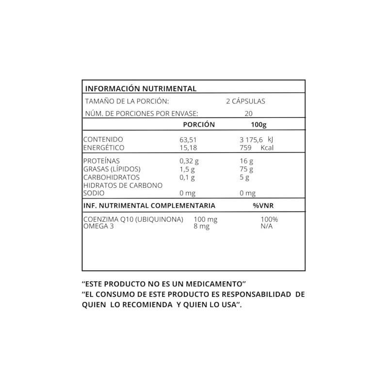 Essential Nutrition Q10 y DHA-EPA (Coenzima Q10 y Omega 3)