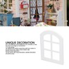 6PCS Dollhouse Windows Miniature Window Frame Ornament 1:12 Scale Dollhouse