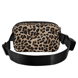 Leopard Print Fanny Pack for Men Women Belt Bag Fashion Waist Pouch with Adjustable Strap Lightweight for Outdoor Sports Running Traveling Hiking Camping Cycling