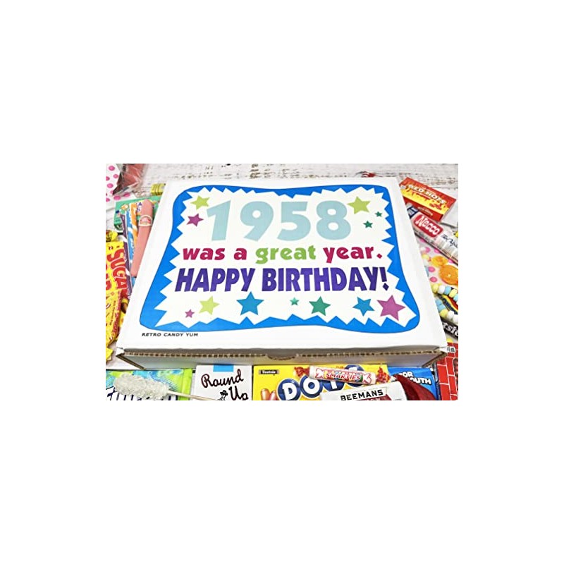 RETRO CANDY YUM ~ 1958 68th Birthday Gift Box Nostalgic