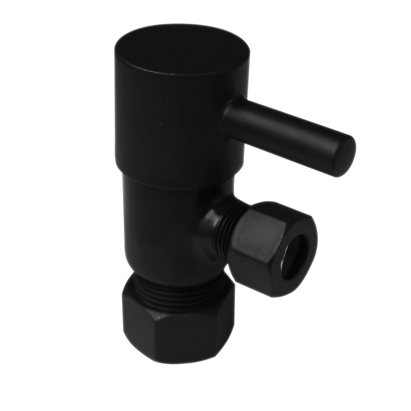 Westbrass D105QR-62 Round Lever 1/4-Turn Angle Stop 1/2" Copper x