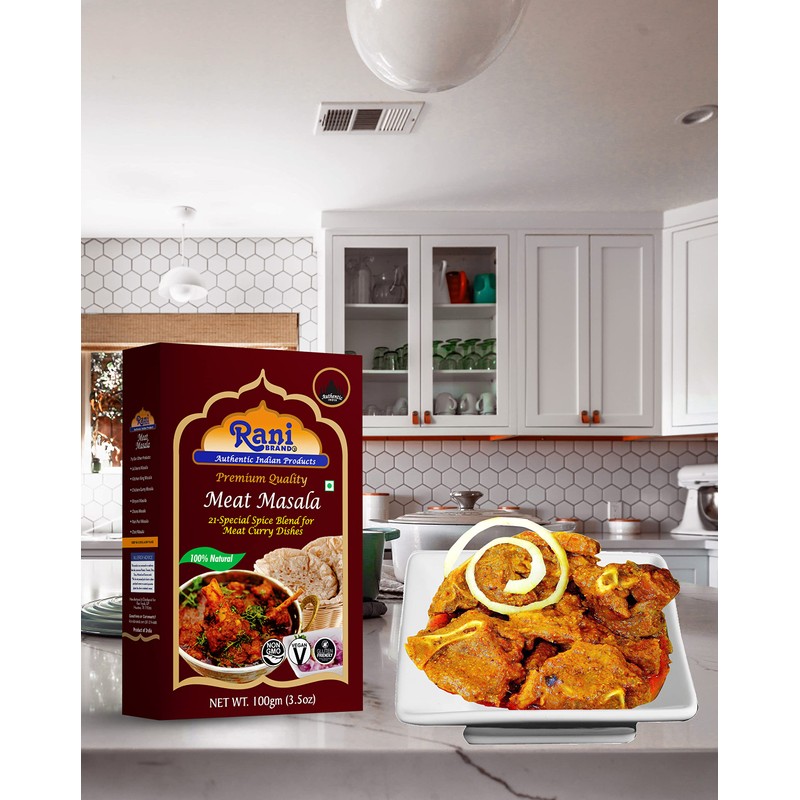 Rani Meat Curry Masala 21-Spice Blend 3.5oz (100g) ~ All