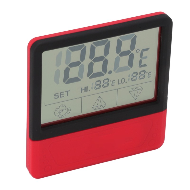 Digital Aquarium Thermometer High Accuracy High Temperature Alarm LED Fish