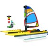 Exclusive Set - Catamaran Sailboat and Lighthouse - Brick Building