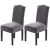 H.VERSAILTEX Velvet Dining Chair Covers Stretch Chair Covers for Dining