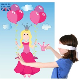 Lello & Monkey Pin the tiara on the princess kids party game