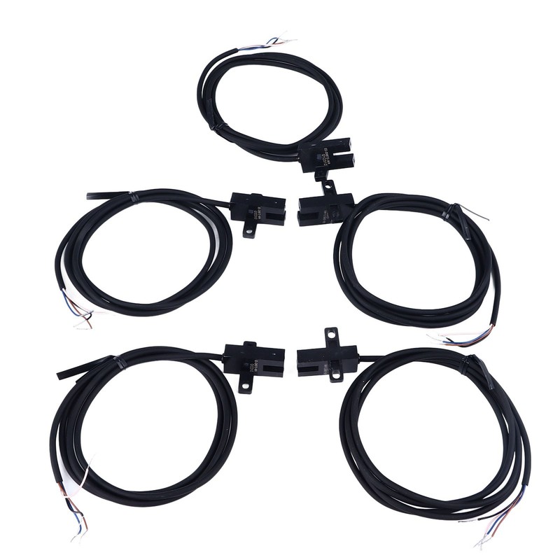 5Pcs Photoelectric Switch U Groove Shape Beam Sensor Limit NO
