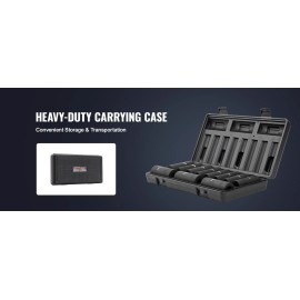 VEVOR Strong 1/2" Drive Impact Socket Set, 11 Piece Deep Socket Set SAE 3/8"