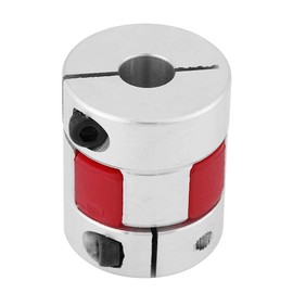 Shaft Coupling 8 mm to 12 mm Waves Plum Elastic Coupler Aluminium Alloy Plum Connection Shaft for Stepper Motor 8 mm