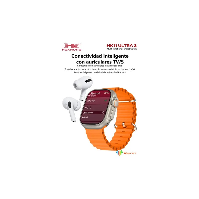 Smartwatch Hk11 Ultra3 2026 Premium Amoled 49mm Titanio Deepseek Ai