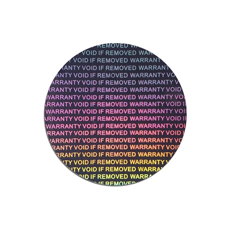 Holographic labels BY EtikettenWorld 40 mm Round Warranty void if