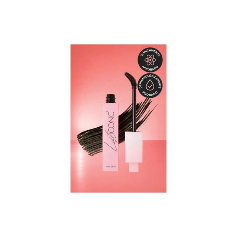 Lift Iconic Máscara Waterproof- Serum Infused- Con Cepillo Ajustable, Efecto