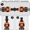 Hongoen Hose Coupling Gardena Coupling 1/2 Inch Double Plug Hose