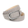 Anthoni Crown Women's Leather Belt, gray