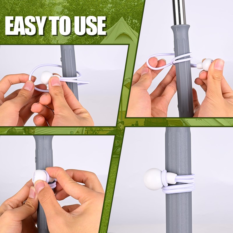 Versatile Windproof Bungee Cord Durability Tie Down Cords UV Resistant