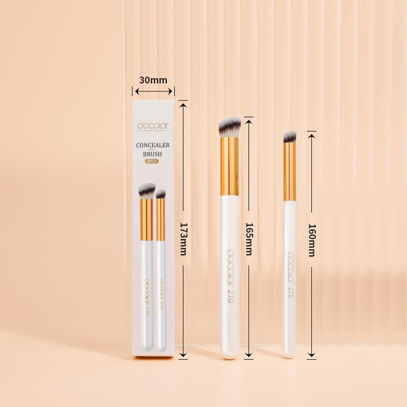 docolor Concealer Brush, Round Tip Concealer, Finger Brush, 270 &