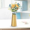 Generic Metal Flower Vase,Golden Vase Stainless Steel Decorative Creative -