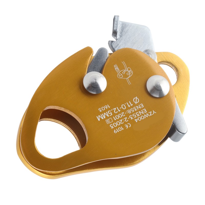Self Braking Stop Descender for 11‑12.5mm Rope Clamp Grab Rescue