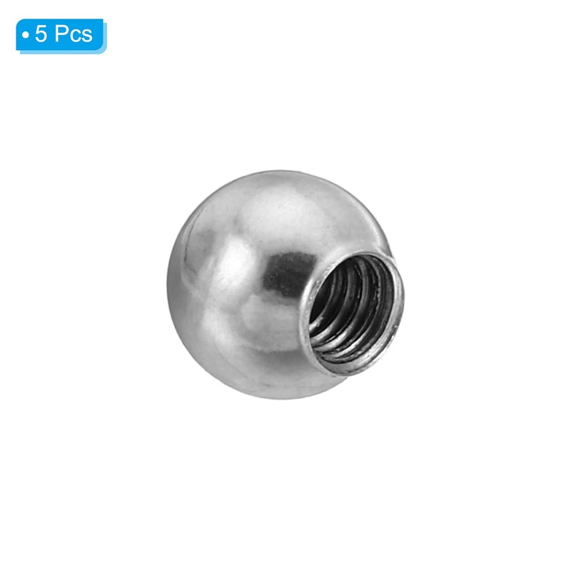 PATIKIL Nuts Button 5 Pack M4 Internal Thread 8 mm