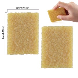 2PCS Glue Residue Pick-Up Eraser Rubber 2x2.75inchCement Eraser Rubber Cleaning Eraser for DIY Art Projects Removing Adhesive and Residues from Paper Plastic and More