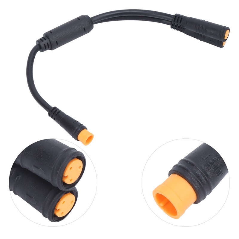 Waterproof Y Splitter 1T2 Cable with 3 Pin Connector for