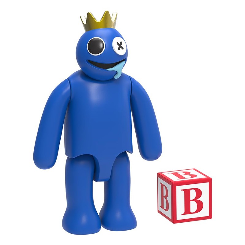 Rainbow Friends - Figura de acción azul (Figura Posable de