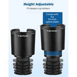 JOYTUTUS Upgraded Car Cup Holder Expander with Offset Base, Compatible with Toyota RAV4 Accessories 2023 2022 2021 2020 2019, Large for Hold 18-40 oz Bottles and Mugs, Other in 3.4-3.8 inch