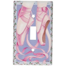 Art Plates - Ballet Toe Shoes Switch Plate - Single Toggle