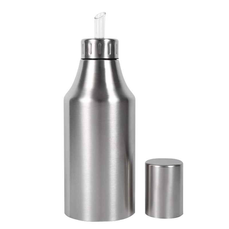 Practical Stainless Steel Oil Pot Can Drizzling Vinegar Dispenser Kitchen