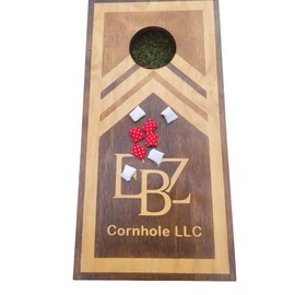 1 inch Quarter sized Cornhole Bags Red Polka dot and white mini replacement bags