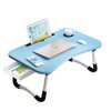 23.6'' Ergonomic Lap Desk with Storage Drawer & Cup Holder,