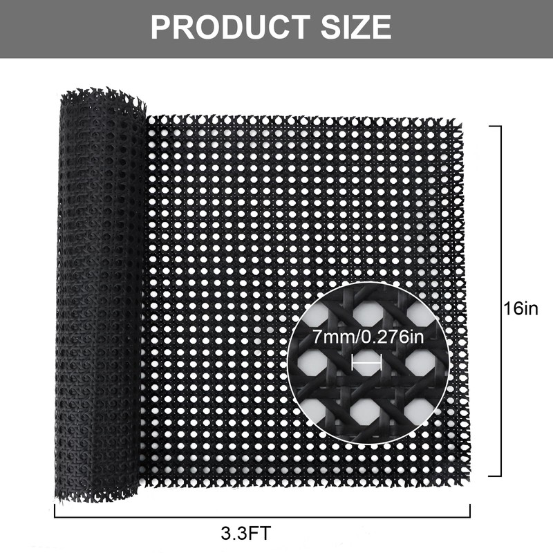 16" Width Cane Webbing, 3.3 Feet Cane Webbing Roll for