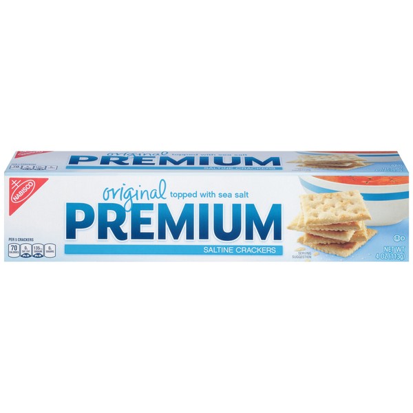 Premium Original Saltine Crackers, 4.0 oz (Pack of 12)