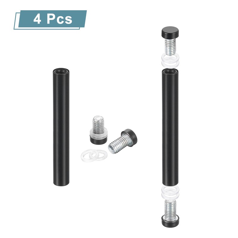 uxcell 4 Pcs Standoff Screws, 1/2" x 4" Stainless Steel