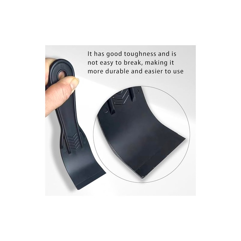 6 Pack Plastic Putty Knife Set, 2" Flexible Paint Scraper