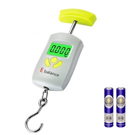 PALMOO 3rd Generation Digital Hanging Scale, Digital Scale, Luggage, Travel Scale, Portable Digital (Measurable Unit: Up to 110.2 lbs (50 kg), Backlit LCD Display, High Precision, Lightweight, Convenient, Home Use, Tare Function