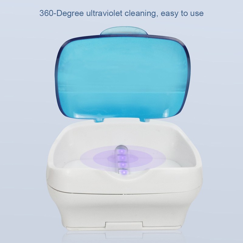 Orthodontic Retainer UV Cleaning Box Portable Denture Ultraviolet Cleaning Box