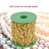 60M Roll Pearls String, 3+8mm Artificial Shinny Simple Pearls Bead