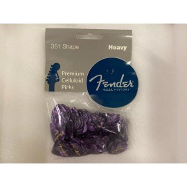 Fender Genuine Fender® 351 Premium Picks, 144 pack HEAVY - Purple