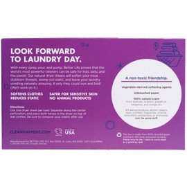 Better Life Dryer Sheets, Lavender Grapefruit, 80 Count, 2422
