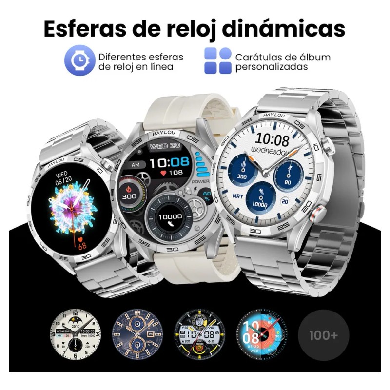 Reloj Inteligente Haylou Solar 5 Bt5.3 Reloj Con Doble Banda