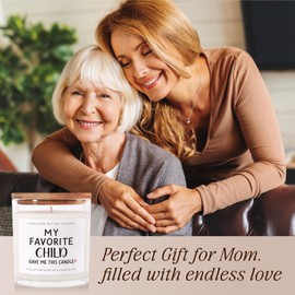 LUMELOOM Gifts for Mom from Daughter, Son, 11oz Aromatherapy Lavender Scented Soy Wax Candle, Funny Mom, Mother Birthday Gifts, Mothers Day Presents