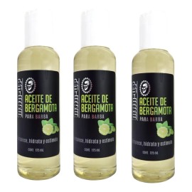 Aceite De Bergamota 125 Ml Crece Barba Y Bigote Kit 3