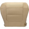 KUAFU Driver Side Bottom Seat Cover Artificial Leather Tan Compatible