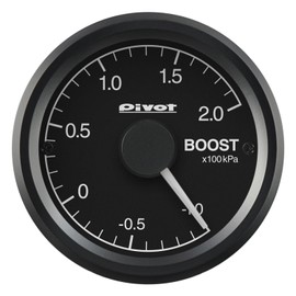 Pivot GT GAUGE-52 Boost Meter, White Lighting GSB-5